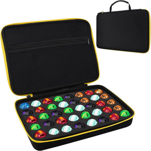 Toy Organizer Case Compatible with Bakugan Battle Planet, BakuCores, Armored Alliance, Geogan Rising, Toy Organizer Storage Container Holder (40, Black)