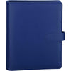 Antner A5 Binder 6 Ring Refillable Notebook Planner Cover for A5 Planner Inserts & Refill Paper, PU Leather Loose Leaf Personal Organizer Photocard Holder Budget Binder with Magnetic Buckle, Black - Navy Blue