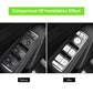 ALAVENTE Car Window Glass Lift Button Trim Cover Sticker for Mercedes Benz A/B/C(W204)/E(W212)/GLA/CLA/GLK/GL/ML/GLE Class (14 Pcs) - My Store