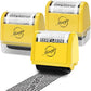 Miseyo Wide Roller Stamp Identity Theft Stamp 1.5 Inch Perfect for Privacy Protection - Yellow