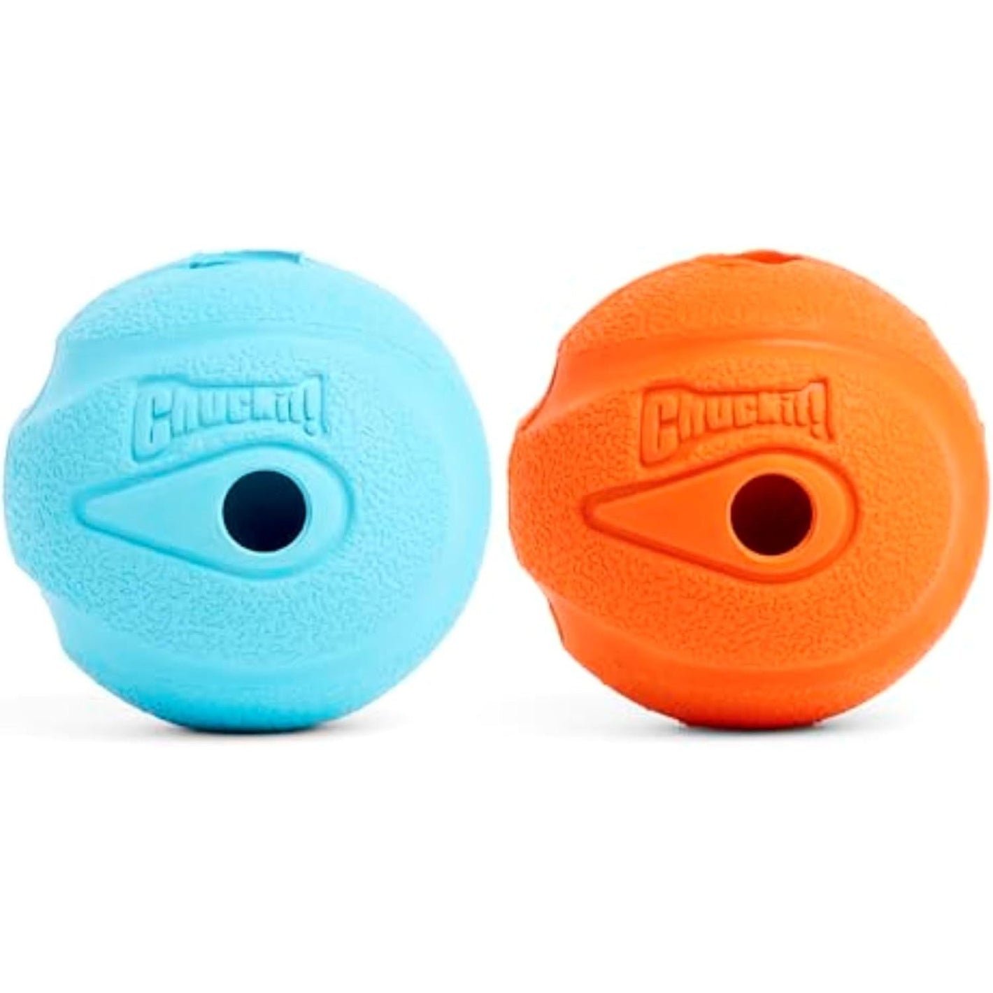 Chuckit! The Whistler Ball Dog Toy, Medium (2.5 Inch Diameter) for Dogs 20-60 lbs, Pack of 2, Multicolor