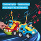 Buy now Prextex 2 Pack Cartoon Remote Control Cars for Toddlers - Police Car and Race Car with Steering Wheel Controllers and Lights - Different Frequencies So Both Can Race Together - Toddler Gift 18+ Months at indiglob india