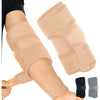 Vive Elbow Brace - Tennis Compression Sleeve - Wrap for Golfers, Bursitis, Left or Right Arm - Tendonitis Support Strap for Golf, Men and Women - Epicondylitis and Sports Recovery - Beige
