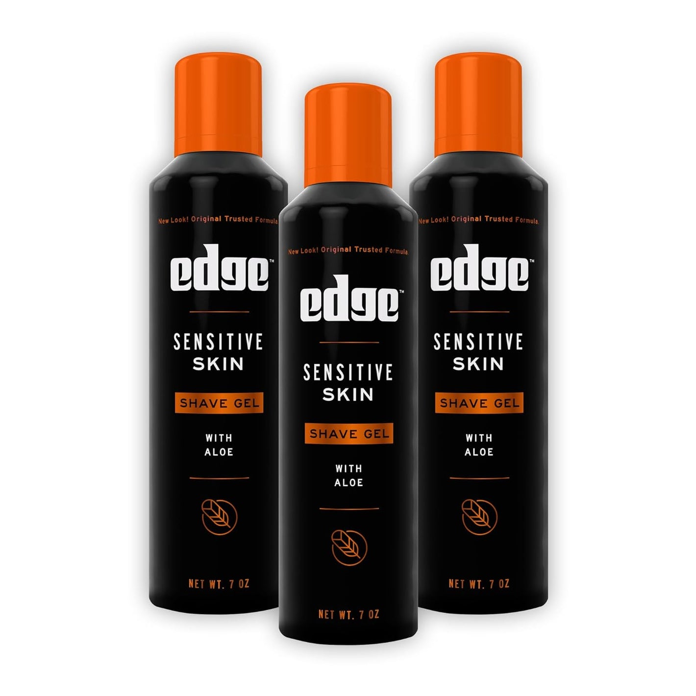 Edge Shaving Gel for Men, Sensitive Skin with Aloe, 7oz (3 Pack) - Shaving Gel For Men That Moisturizes, Protects, and Soothes To Help Reduce Skin Irritation (Packaging May Vary)