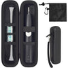 Toothbrush Travel Case Compatible with Oral-B Pro 1000, 2000, 3000, 3500, 1500/ for Philips Sonicare ProtectiveClean 4100 5100 Electric Toothbrush with Mesh Pocket for Accessories - Black (Bag Only) - Jet Black