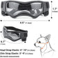PETLESO Small Breed Dog Goggles, Sunglasses with UV Protection for Outdoor Riding & Driving, Black