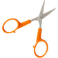 Fiskars Premier No. 5 Micro-Tip Orange-Handled Fabric Scissors - Double Loop Handle - Sewing and Craft Scissors - Orange