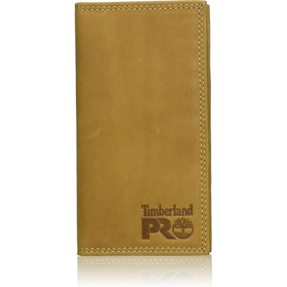 Timberland PRO Men's Leather Long Bifold Rodeo Wallet with RFID