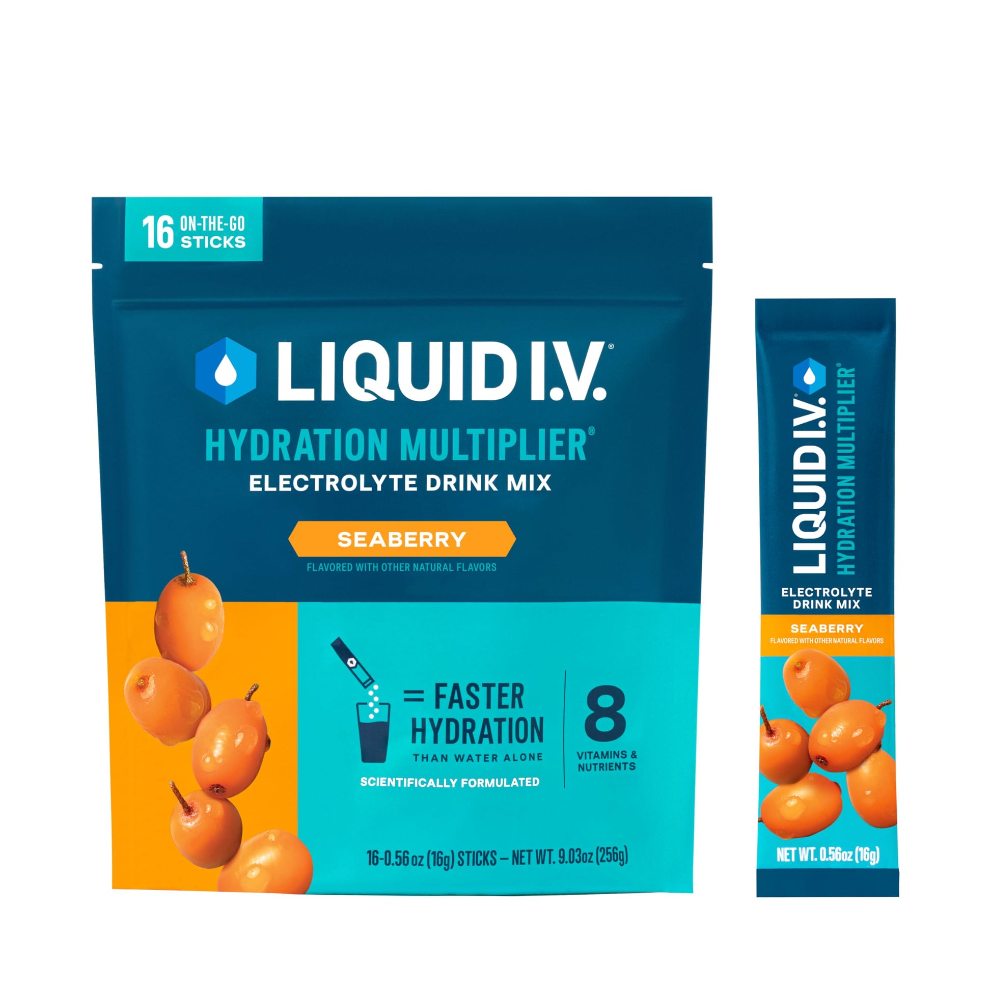Buy now Liquid I.V.® Hydration Multiplier - Lemon Lime | Electrolyte Powder Drink Mix | 1 Pack (16 Servings) at indiglob india