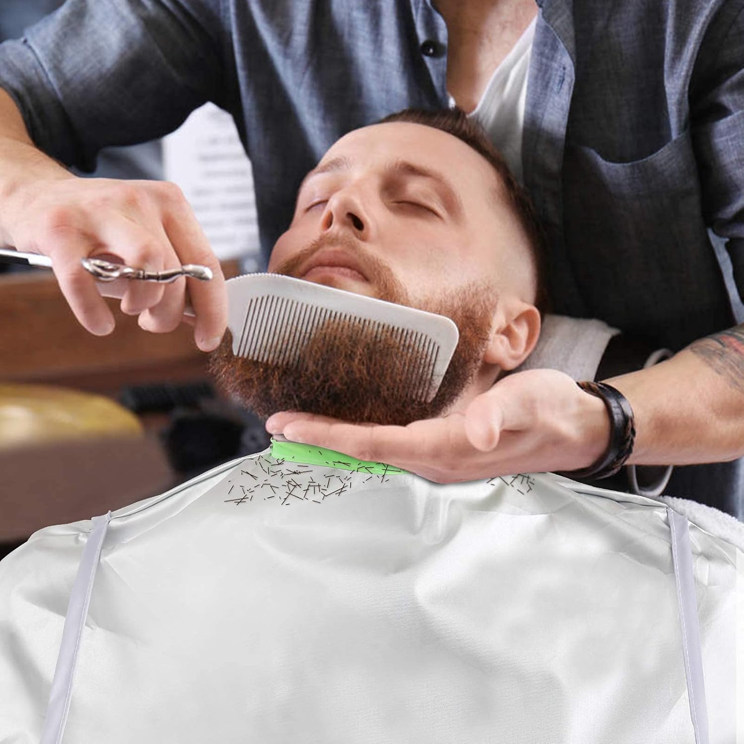 Buy now Hair Cutting Capes Umbrella for Adults, Barber Cape Cloak Cape for Home and Salon Use, Keep Hair Off Clothes and Floor at indiglob india