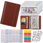 Buy now NICOOTHBudget Binder Cash Envelopes A6 Money Saving Binder with Zipper envelopes (Purple) at indiglob india