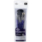 Royal & Langnickel Moderna, 5pc Oval Mop Variety Brush Set for All Painting Mediums, Includes - Mop, Fan & Half Moon Brushes Purple