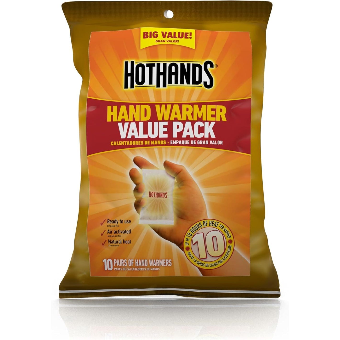 HotHands Hand Warmer Value Pack, 10 Count (Pack of 1)