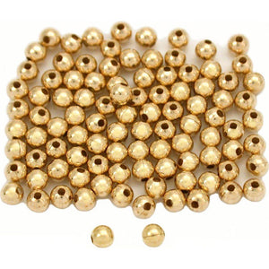 100 14K Gold Filled Round Little Beads Smooth 2.5mm - My Store