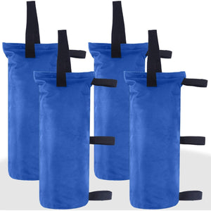 ABCCANOPY Canopy Weights Set of 4-120LBS Sand Bags for Pop up Tent, Weight Bags for Outdoor Gazebo, Trampoline, Pergola, Blue (Without Sand)
