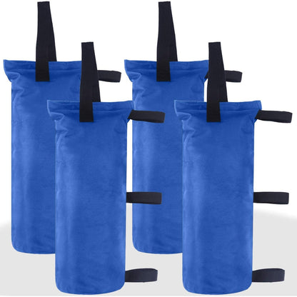 ABCCANOPY Canopy Weights Set of 4-120LBS Sand Bags for Pop up Tent, Weight Bags for Outdoor Gazebo, Trampoline, Pergola, Blue (Without Sand)