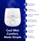 Buy now Vicks NaturalCare Cool Mist Ultrasonic Humidifier (VUL530), White, Small Room – Humidifier and Diffuser with Nighttime Light, Works with Vicks VapoPads at indiglob india