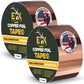 ELK Copper Foil Tape - 1” x 66ft - with Conductive Adhesive for Guitar, Crafts, Electrical Repairs and Grounding - Conductive Copper Tape