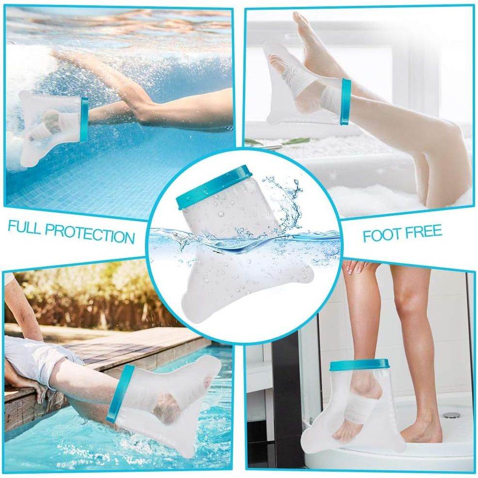 100% Waterproof Foot Cast Cover Wound Protector for Shower Bath, Watertight Cast Bag Covers for Broken Surgery Foot, Wound and Burns - Reusable [2025 Upgrade] - My Store