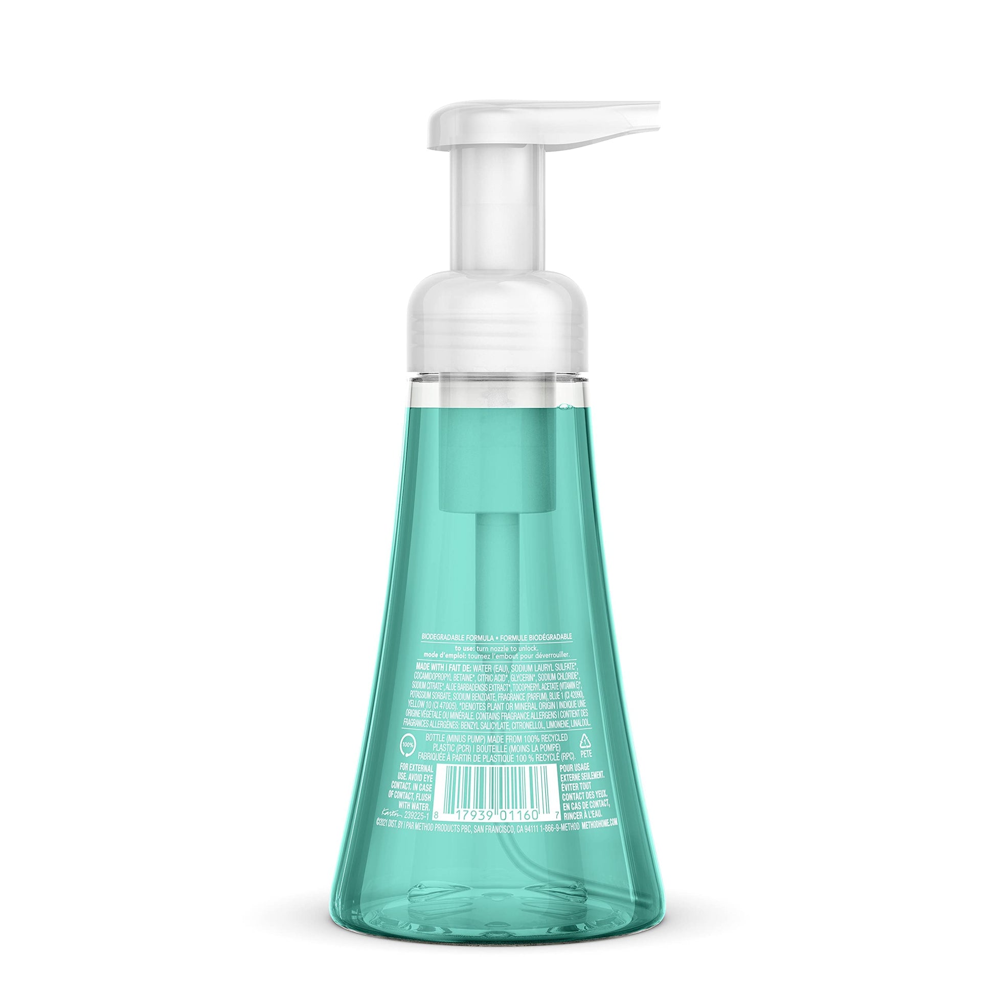 Buy now Method Foaming Hand Soap, Waterfall, Paraben and Phthalate Free, 10 Fl Oz (Pack of 1) at indiglob india