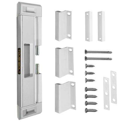 Buy now 2-Pack TOUGHBOLT Double Deadbolt Sliding Patio Door, Child Safety, Home Security Lock with 3-Receiver Latches Included - Installation Required 1 White at indiglob india