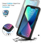 Lanhiem for iPhone 13 Case, IP68 Waterproof Dustproof Shockproof Cases with Built-in Screen Protector, Full Body Sealed Protective Front and Back Cover for iPhone 13, 6.1 inch (Black)