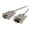 StarTech.com 3m Black Straight Through DB9 RS232 Serial Cable - DB9 RS232 Serial Extension Cable - Male to Female Cable (MXT1003MBK), 10 ft / 3m - Gray