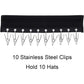 Hat Organizer Hanger, 10 Baseball Cap Holder Storage for Closet - Change Your Cloth Hanger to Cap Organizer Hanger - Keep Your Hats Cleaner Than a Hat Rack, Black