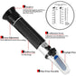 V·RESOURCING Pet Dog & Cat Refractometer,V-Resourcing Pet Urine Specific Gravity (1.000~1.060) Clinical Refractometer with Serum or Plasma Protein Test (2~14 g/100ml) for Veterinary Cat,Dog, Pets