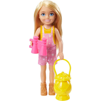 Barbie It Takes Two Camping Playset with Blonde Chelsea Small Doll Owl, Sleeping Bag & Accessories