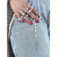 Buy now Nazareth Store Natural Pearl Rosary Beads Catholic Necklace Jerusalem Holy Soil Meda and Silverl Cross at indiglob india