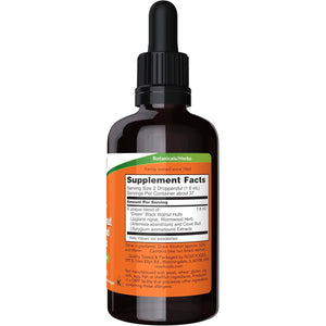 NOW Supplements, Green Black Walnut Wormwood Complex Liquid with Dropper, Herbal Supplement, 2-Ounce