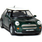 KiNSMART - Mini Cooper S 5" 1:28 Scale Die Cast Metal Model Toy Car (Green)