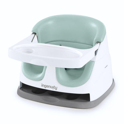 Buy now Ingenuity Baby Base 2-in-1 Booster Feeding and Floor Seat with Self-Storing Tray - Peacock Blue Mist at indiglob india