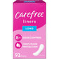 Carefree Acti-Fresh Body Shape Pantiliners Extra Long Unscented - 93 Count, Packaging may vary