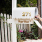 Buy now Mailbox Numbers for Outside, 2 Inch Door Address Number Stickers for Apartment Room, Gold Shiny, 1 Set of 10 Pcs. at indiglob india