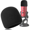 YOUSHARES Pop Filter for Blue Yeti, Yeti Pro Condenser Microphones, Blue Yeti Mic Cover Foam Microphone Windscreen Improve Sound Quality (Black) - Foam Black