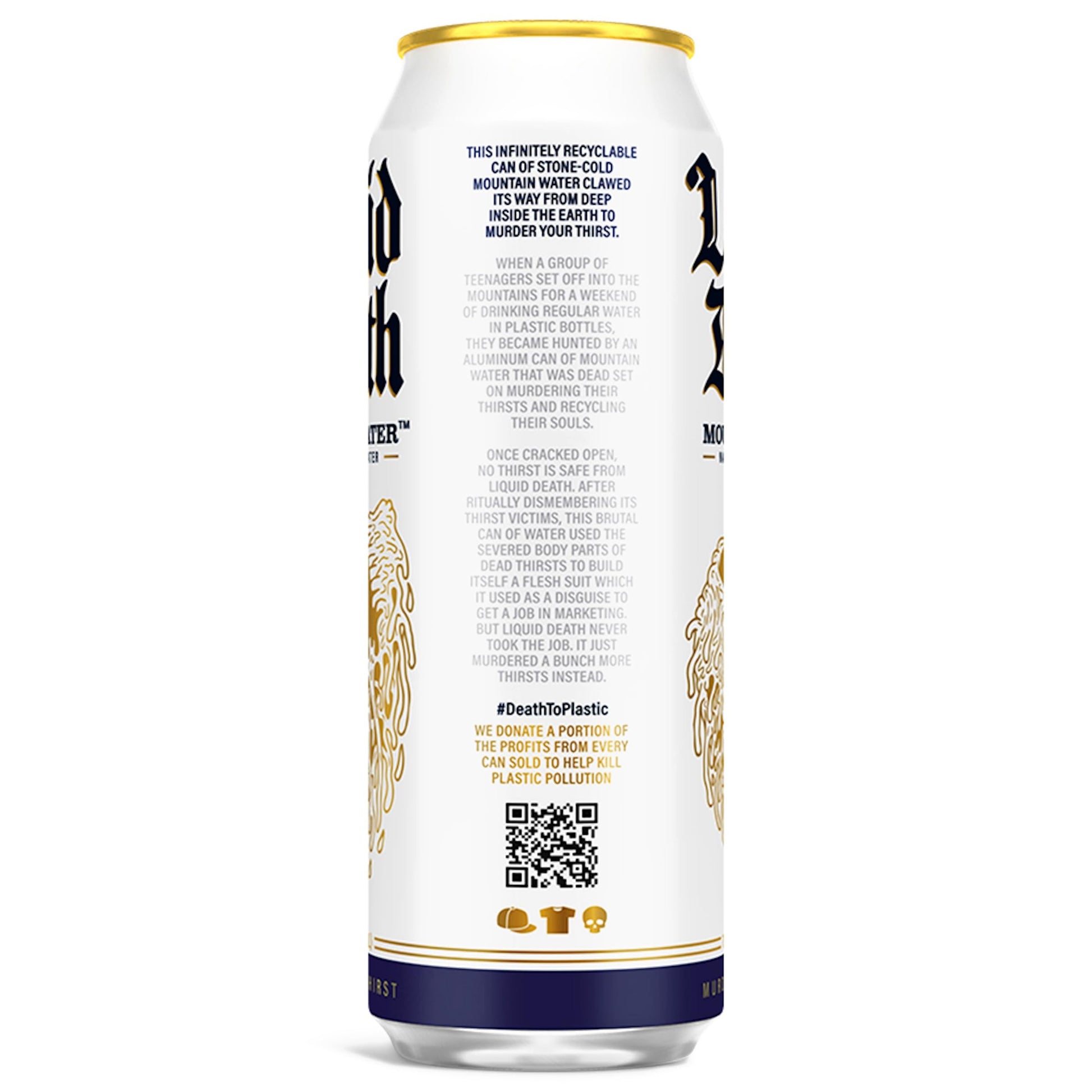 Buy now Liquid Death Sparkling Mountain Water, Real Mountain Source, Ice-Cold Cans, Infinitely Recyclable, 12 Fl Oz (Pack of 12) at indiglob india