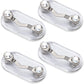Readerest Magnetic Eyeglass Holders (4 Pack) Eyewear Clip for Readers & Sunglasses, ID Badge Clip for Conferences, USA Made