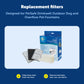 Buy now PetSafe Drinkwell Replacement Filter Pack for Outdoor Dog Water Fountain, 3 Carbon Filters & 1 Foam Filter at indiglob india