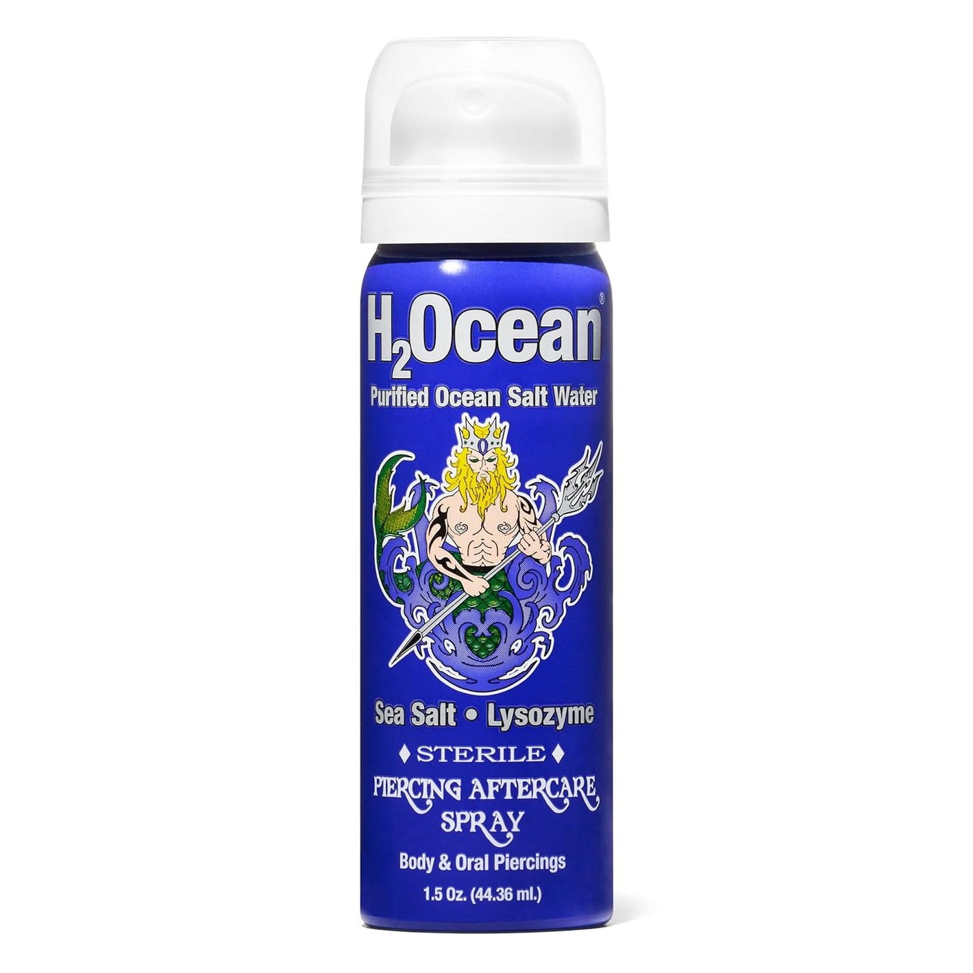 H2Ocean Piercing Aftercare Spray and Keloid Bump Removal– Sea Salt Spray for Body and Facial Piercings – Ear, Nose, Navel, Oral & Body Piercing Cleaner, Aftercare Solution for New Piercings– 1.5oz