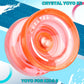 Buy now MAGICYOYO K2 Plus Crystal Orange Yoyo, Professional Fingerspin Trick Yo Yo for Kids/Adults, Responsive Yo-yo for Beginner, Replacement Unresponsive Bearing with 6 Yo yo Strings+Bearing Remover at indiglob india