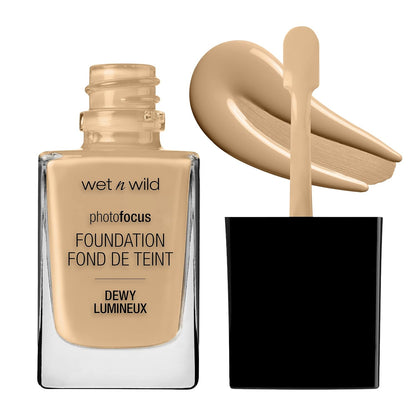 wet n wild Photo Focus Dewy Liquid Foundation Makeup, Soft Ivory