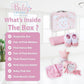 Baby Box Shop Baby Girl Gift Set - Pink Keepsake Box with 7 Essentials for Newborn Girl