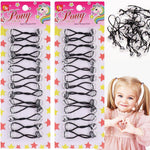 12mm Hair Accessories: 28 Pcs Bubble Twinbead Ponytail Holders with Balls for Kids, Toddlers, and Girls (Clear Assorted) - My Store