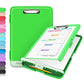 Buy now Sooez Clipboard with Storage, Clip Board 8.5 x 11 with Pen Holder, Plastic Organization Case Box for Letter Legal A4 Size Paper, Low Profile Clip, Nurses Teachers Must Haves, School & Office Supplies Green at indiglob india