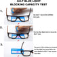 Allt Unisex Large Square Optical Eyewear Non-prescription Eyeglasses Flat Top Clear Lens Glasses Frames (Black(Bluelight Blocker Lens) 1)