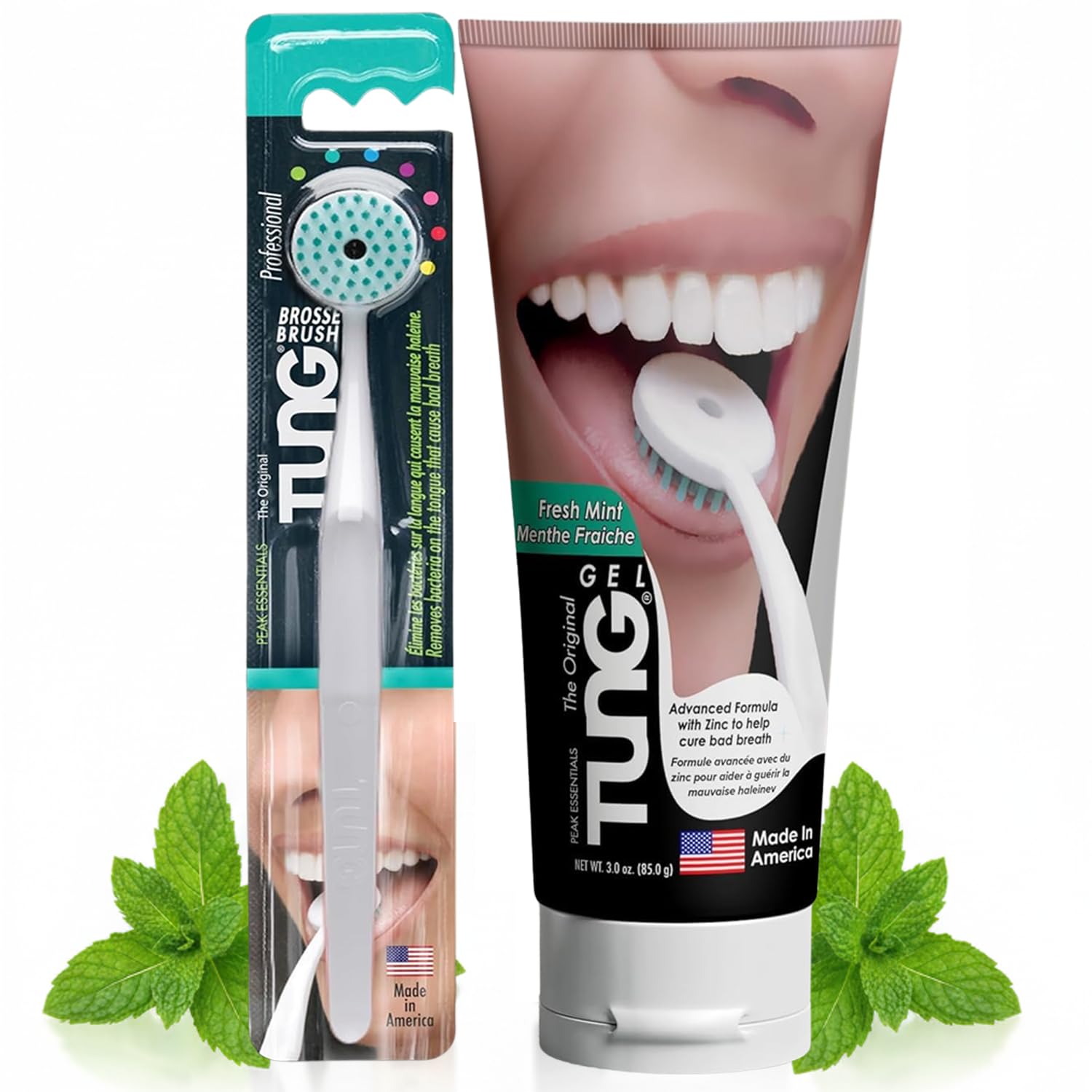 Buy now Tung Tongue Cleaning Kit, Tung Brush and Gel, Bad Breath Odor Eliminator, Halitosis Defense, USA Made (Set of 1) Set of 1 at indiglob india