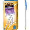BIC Cristal Xtra Bold Ballpoint Pens, Bold Point (1.6mm) For Vivid And Dramatic Lines, Black Ink, 24-Count Pack, Perfect Ink Pens - Blue Ink