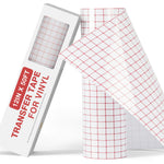 Buy now YRYM HT Clear Vinyl Transfer Paper Tape Roll-12 x 50 FT w/Alignment Grid Application Tape for Silhouette Cameo, Adhesive Vinyl for Decals, Signs, Windows, Stickers at indiglob india